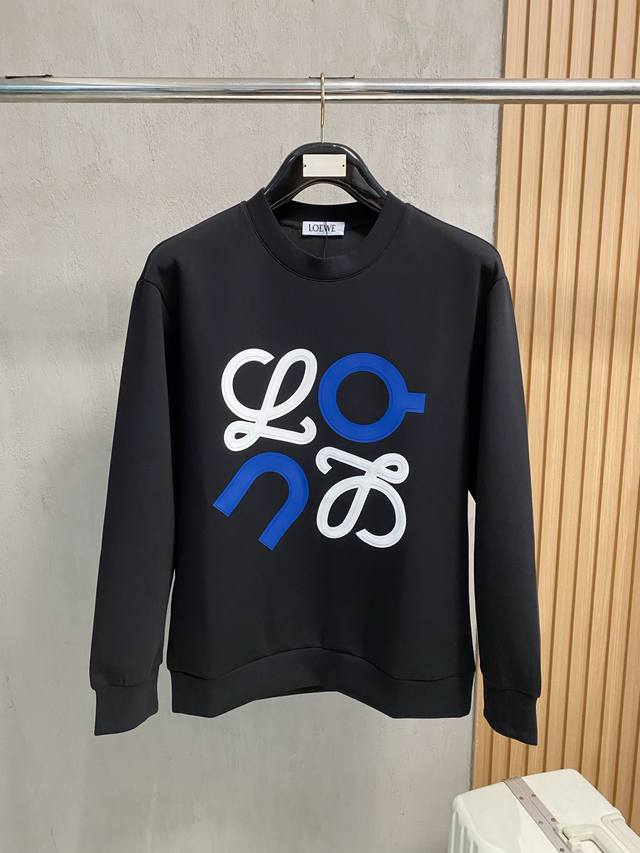 年后售后 罗意威 2025秋冬男士字母标识套头太空棉卫衣 经典Os版型,简约而不失格调.日常运动休闲商务毫无压力... DDD 客供太空针织棉,经由微型针织立体